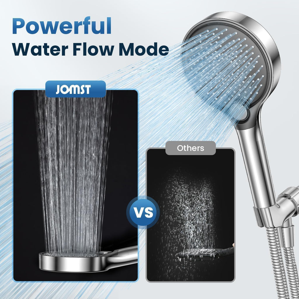 Filtered Shower Head with Handheld, High Pressure for Hard Water | 3 Spray Modes, Adjustable Angle Shower Head Water Softener, Removable Showerhead with Replacable Filter-59Ft Hose
