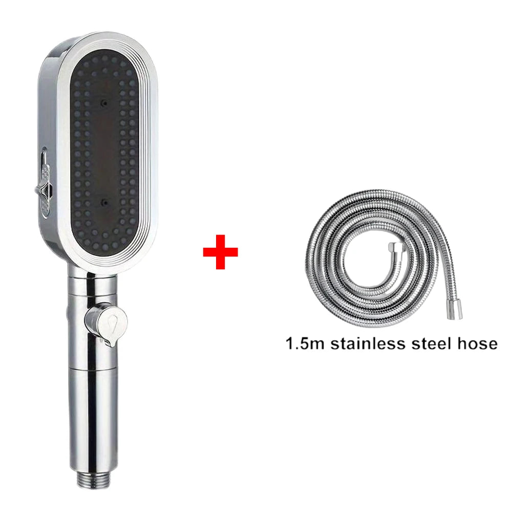 3 Modes Handheld Shower Head Strong High Pressure Water Saving Filtered Showerhead Fall-Resistant ABS Bathroom Shower Nozzle