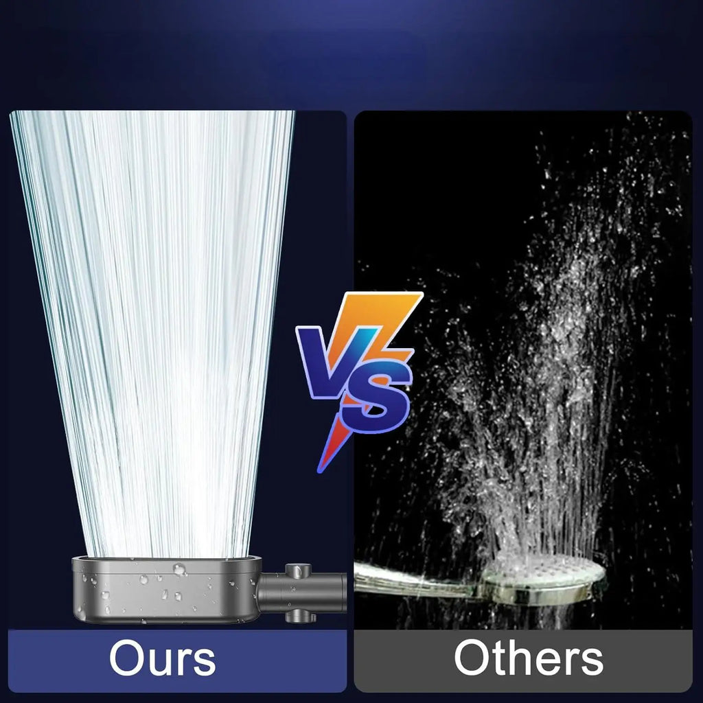 3 Modes Handheld Shower Head Strong High Pressure Water Saving Filtered Showerhead Fall-Resistant ABS Bathroom Shower Nozzle