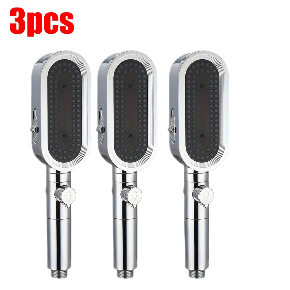 3 Modes Handheld Shower Head Strong High Pressure Water Saving Filtered Showerhead Fall-Resistant ABS Bathroom Shower Nozzle