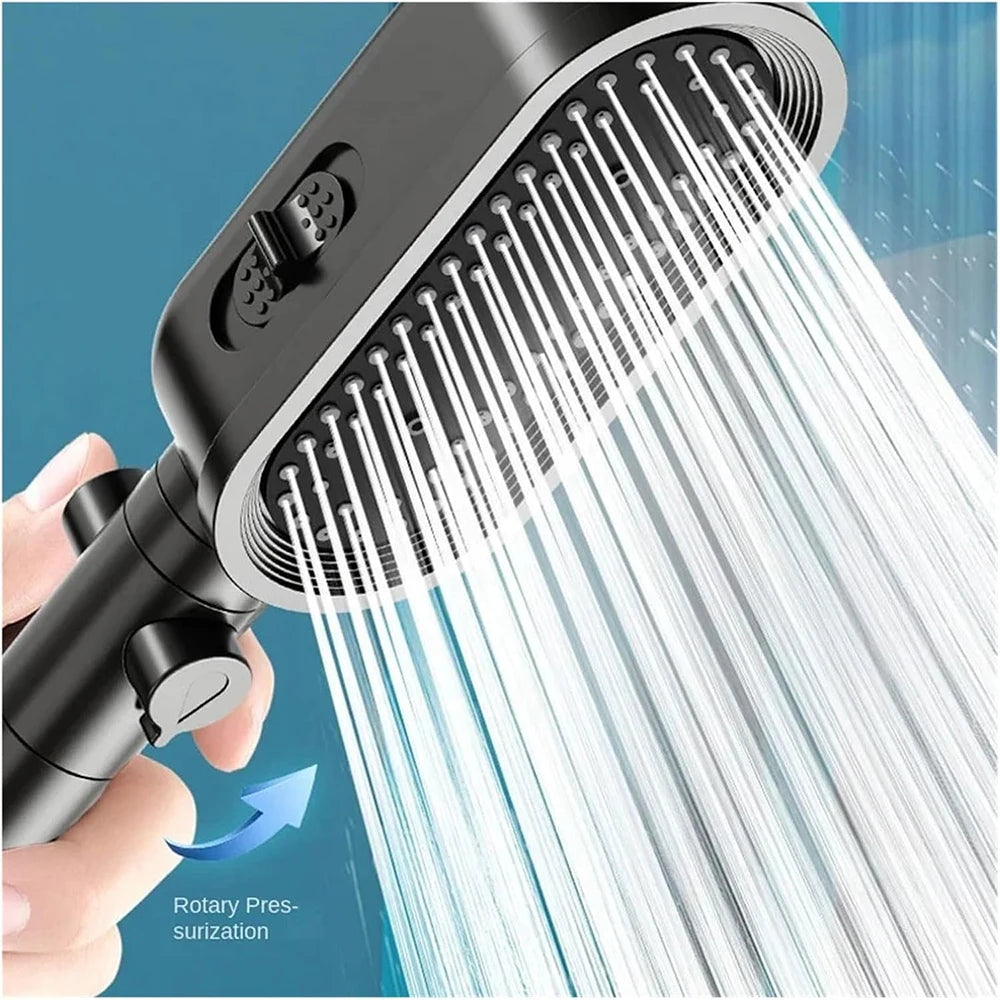 3 Modes Handheld Shower Head Strong High Pressure Water Saving Filtered Showerhead Fall-Resistant ABS Bathroom Shower Nozzle
