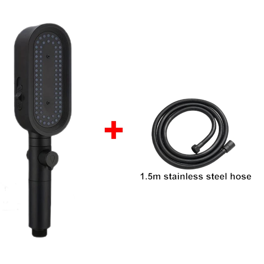 3 Modes Handheld Shower Head Strong High Pressure Water Saving Filtered Showerhead Fall-Resistant ABS Bathroom Shower Nozzle