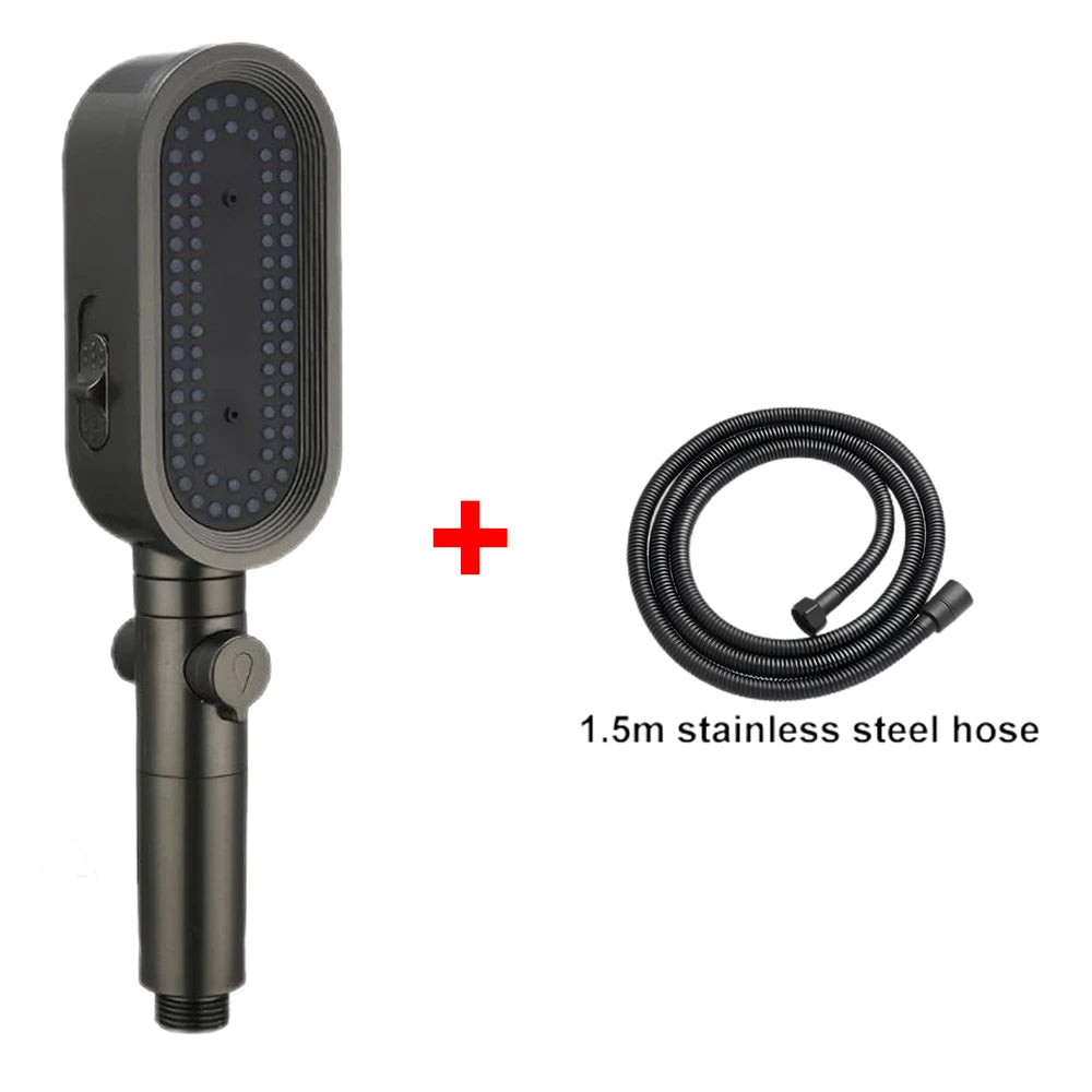 3 Modes Handheld Shower Head Strong High Pressure Water Saving Filtered Showerhead Fall-Resistant ABS Bathroom Shower Nozzle