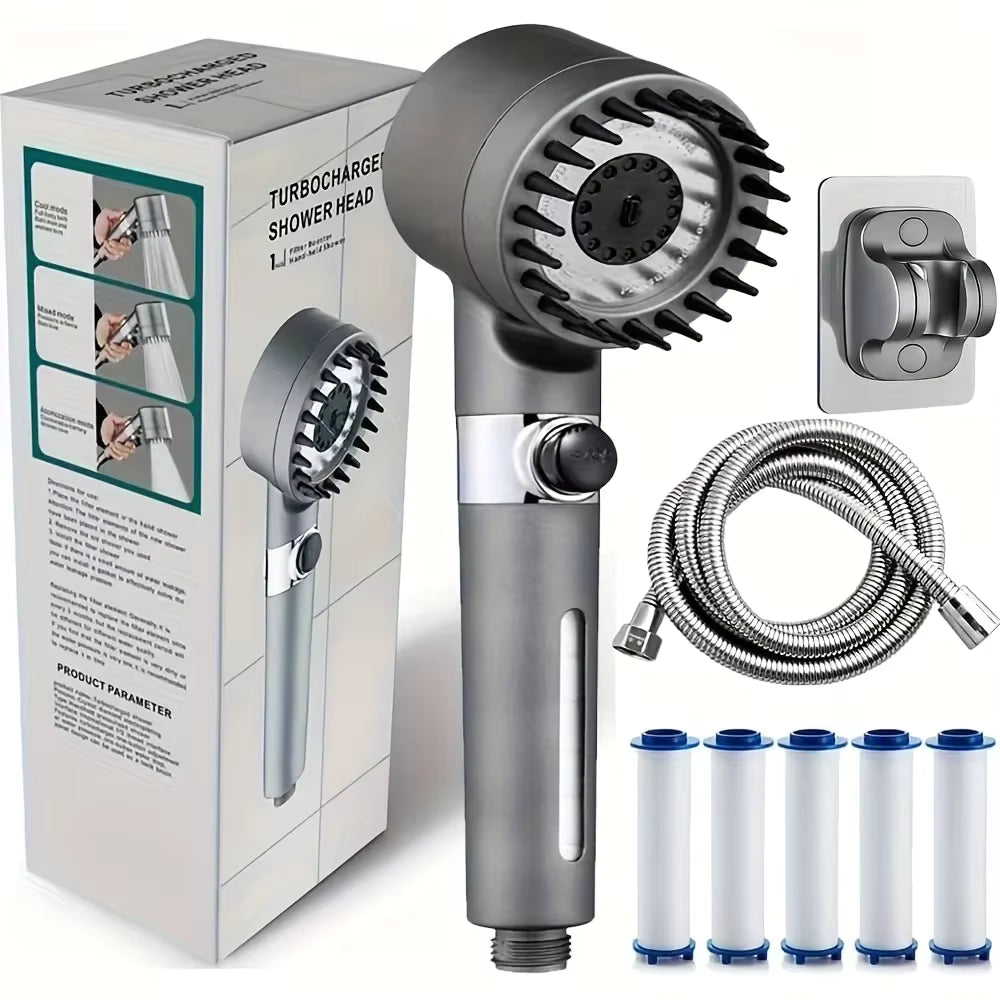 2025 New Ionic Drop Turbo Filter Shower Head with Handheld Spray