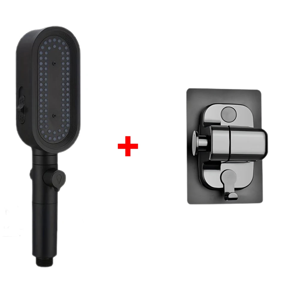 3 Modes Handheld Shower Head Strong High Pressure Water Saving Filtered Showerhead Fall-Resistant ABS Bathroom Shower Nozzle