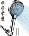 Filtered Shower Head with Handheld, High Pressure for Hard Water | 3 Spray Modes, Adjustable Angle Shower Head Water Softener, Removable Showerhead with Replacable Filter-59Ft Hose